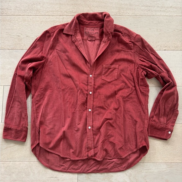 FRANK & EILEEN eileen relaxed fit Cord Shirt in spice XL - Picture 7 of 12